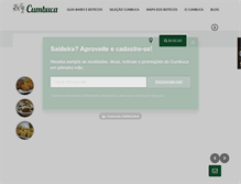 Tablet Screenshot of cumbuca.com.br